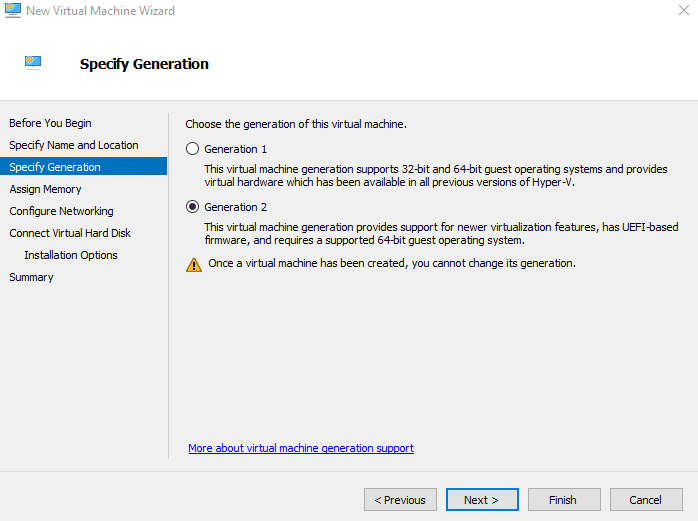 Hyper-V Switch Manager - Create VM 3
