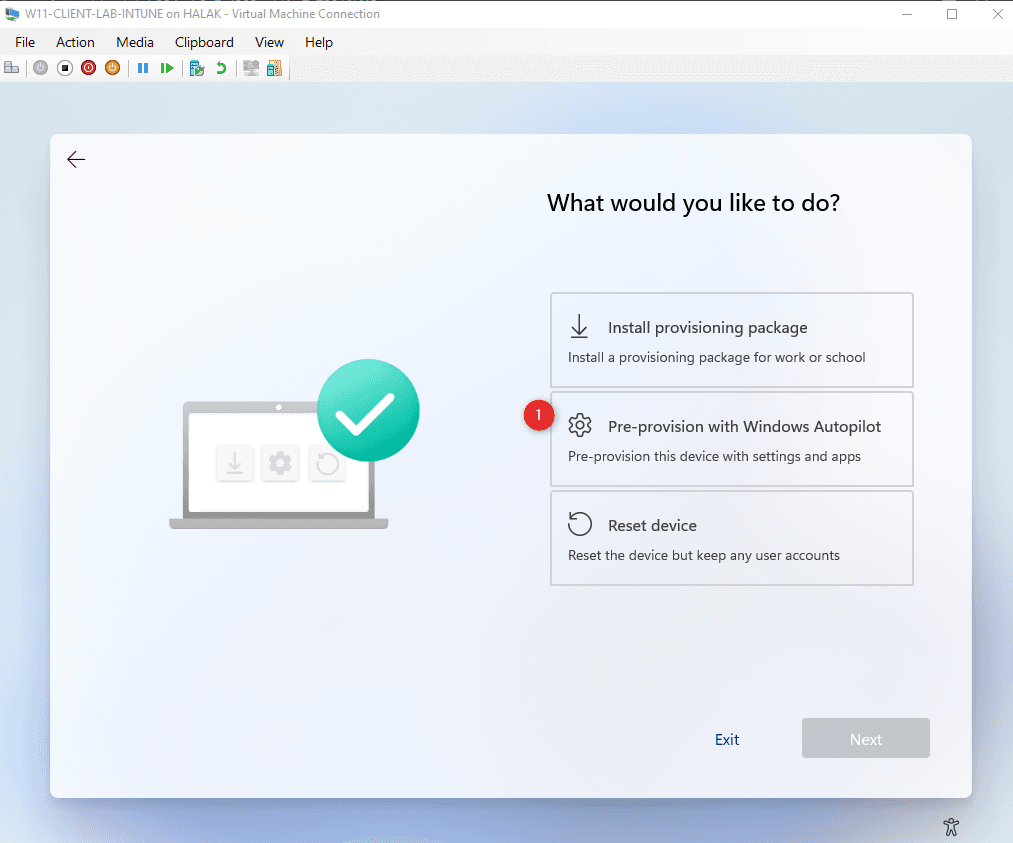 Creating an Autopilot profile 16