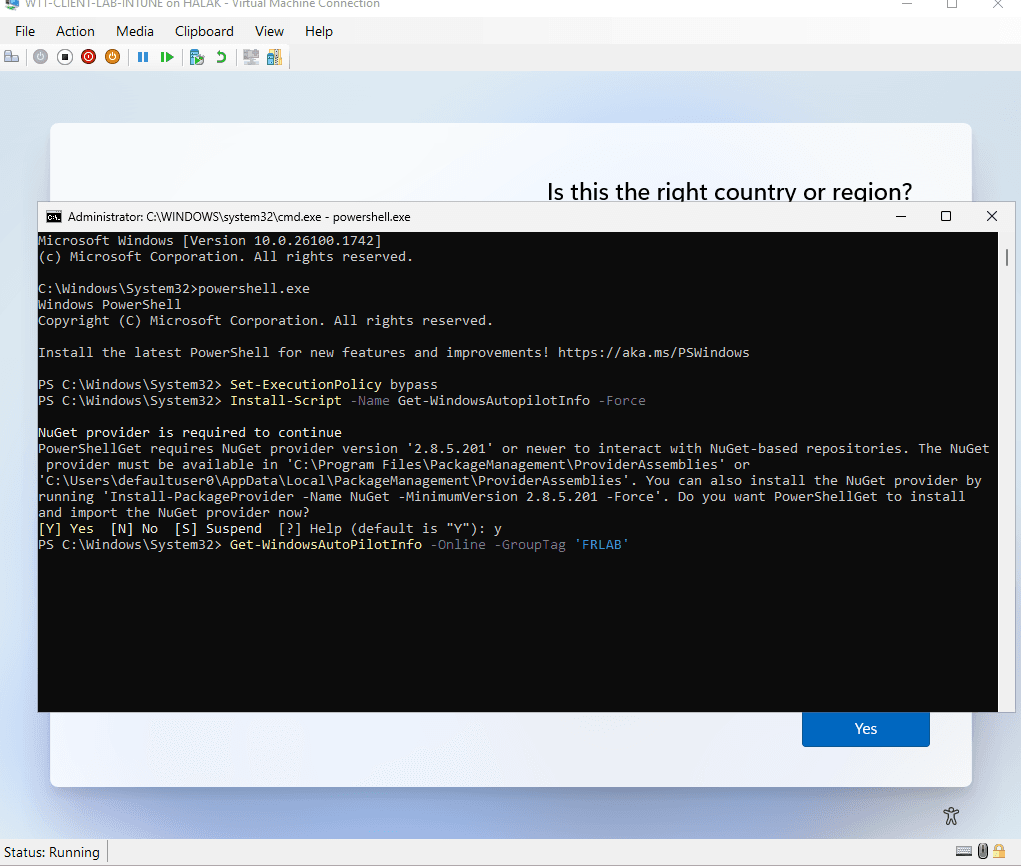 Creating an Autopilot profile 8
