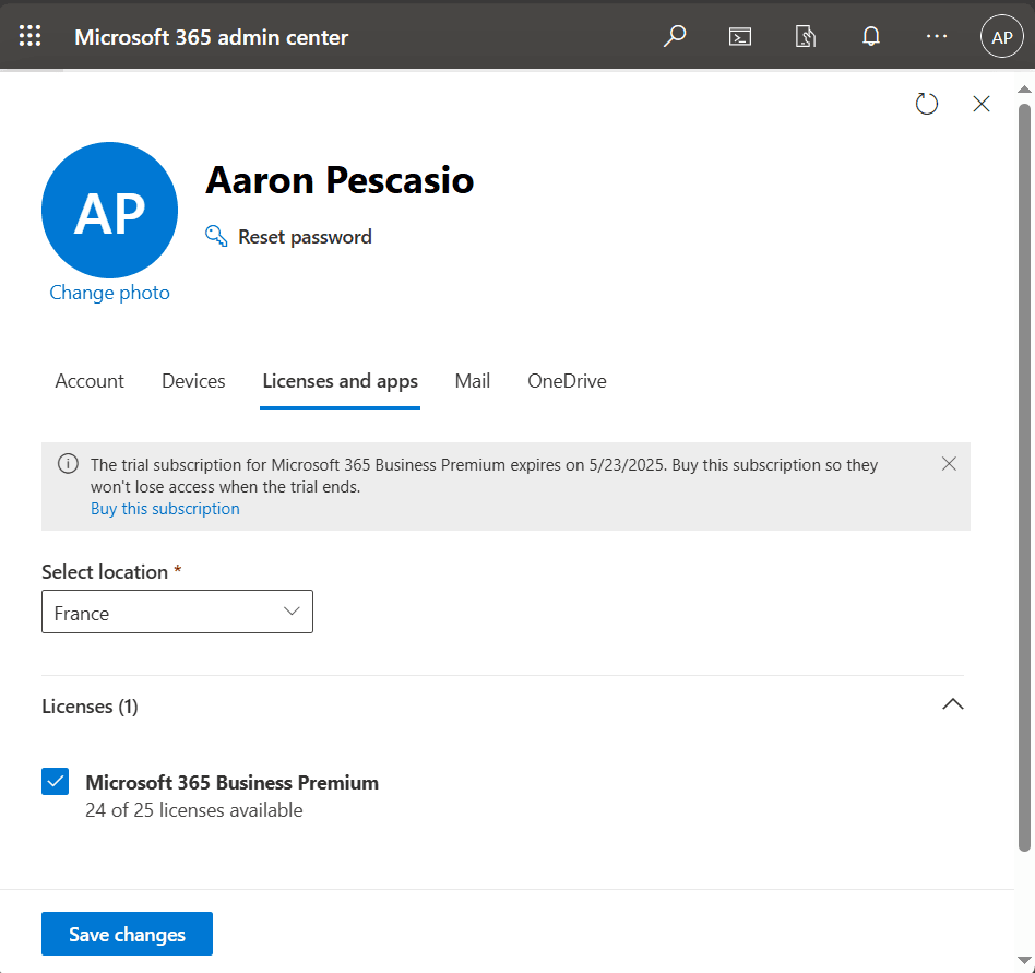 Microsoft 365 Business Premium license