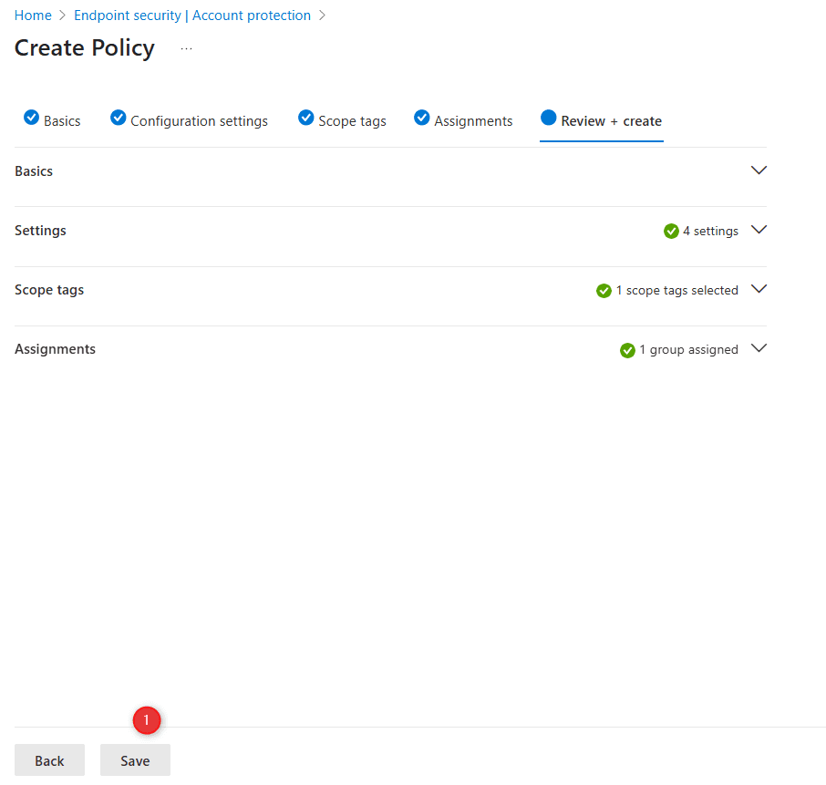 Group Admin Policy Intune Lab 8