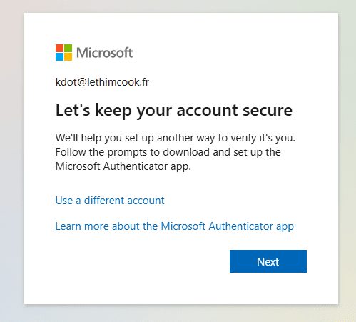 Configuración MFA paso 5