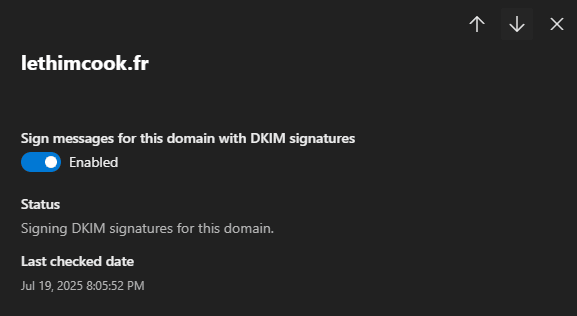 Configuración DKIM paso 5