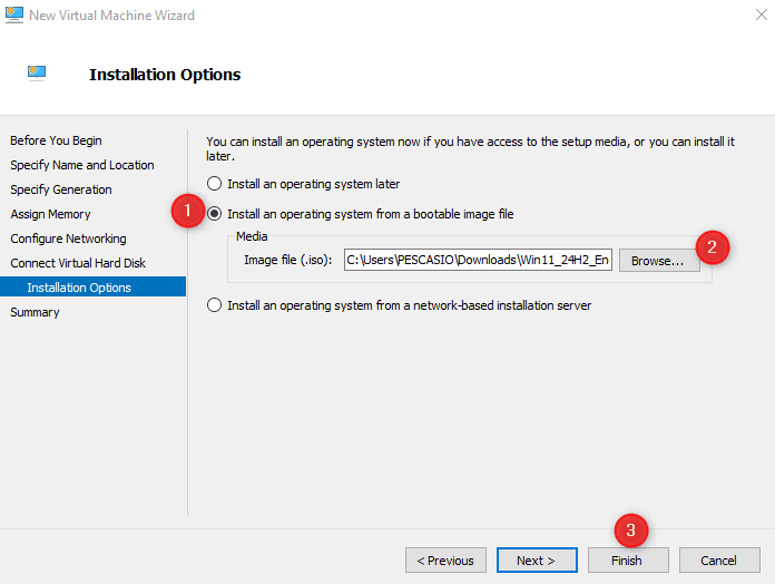 Administrador de Conmutadores Hyper-V - Crear VM 7
