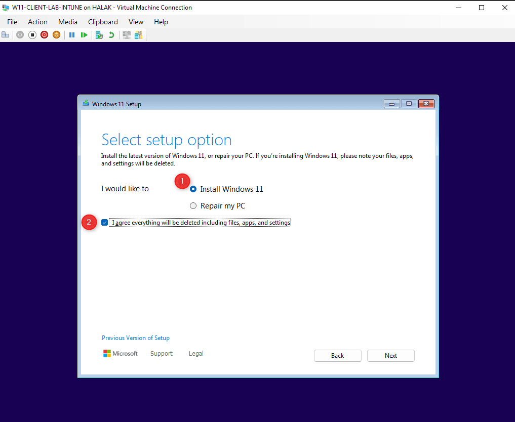 Administrador de Conmutadores Hyper-V - Iniciar VM 3
