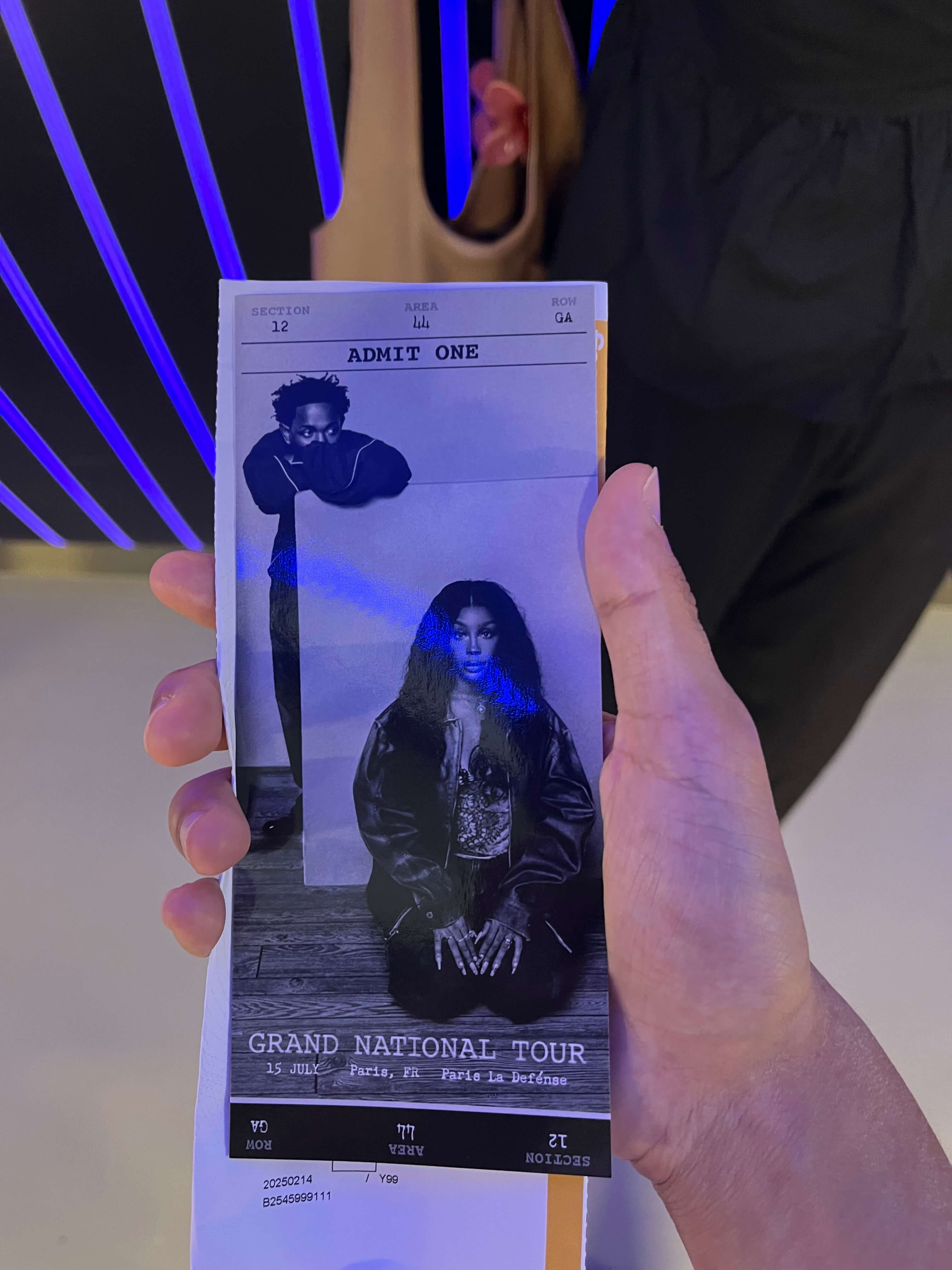 Kdot SZA Paris Concert 1